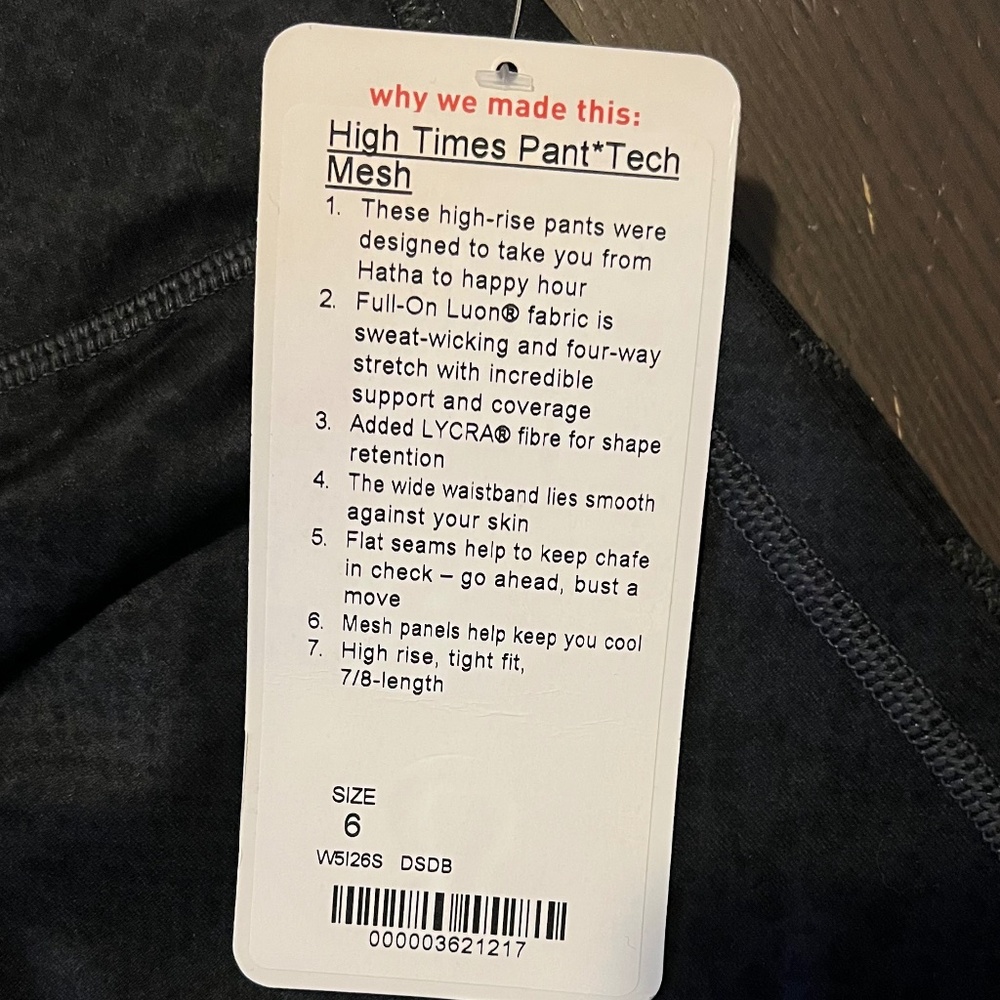 High Time Tech Mesh Lululemon